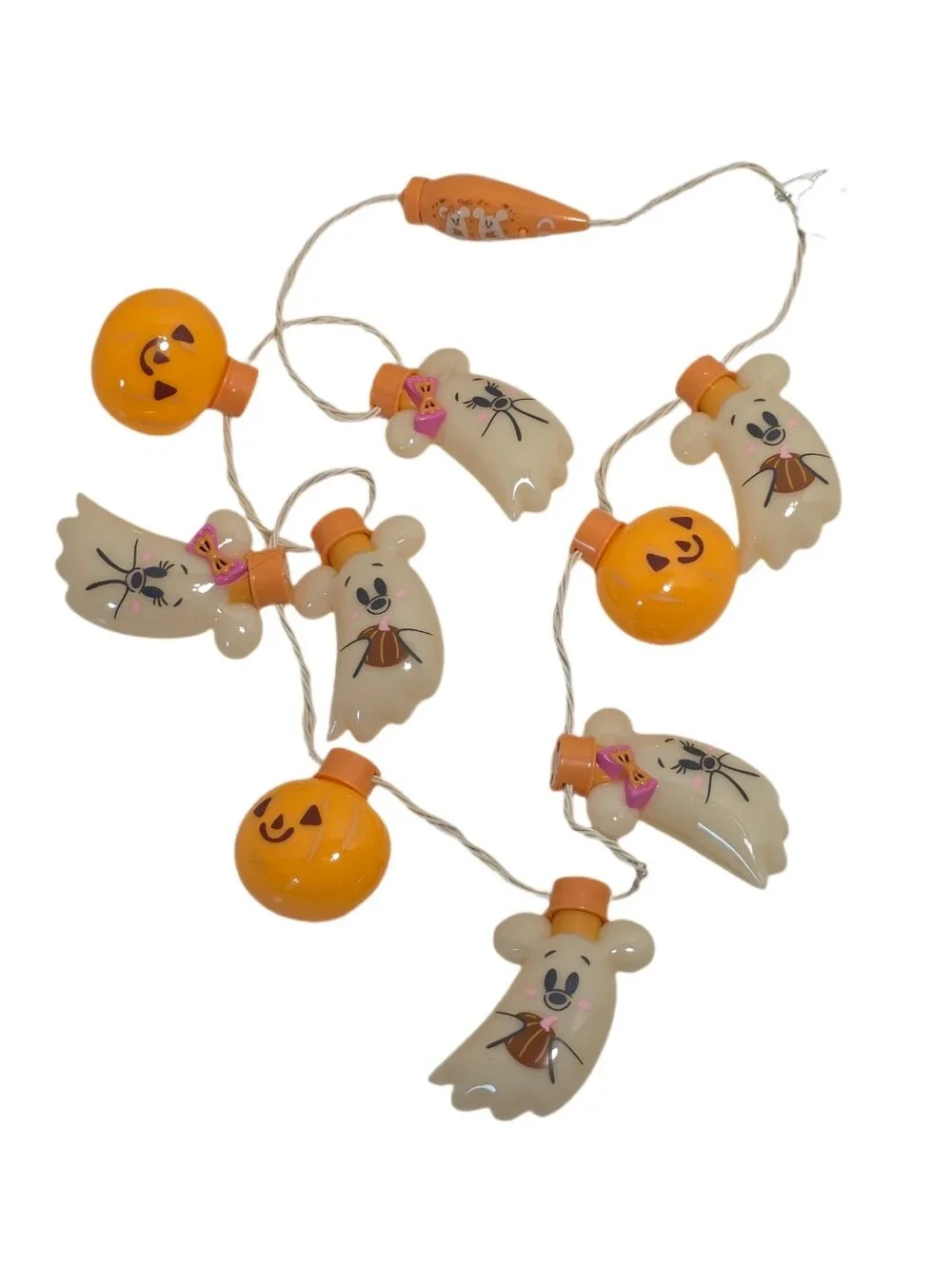 Disney Parks 2025 Mickey & Minnie Halloween Glow Necklace - NWT